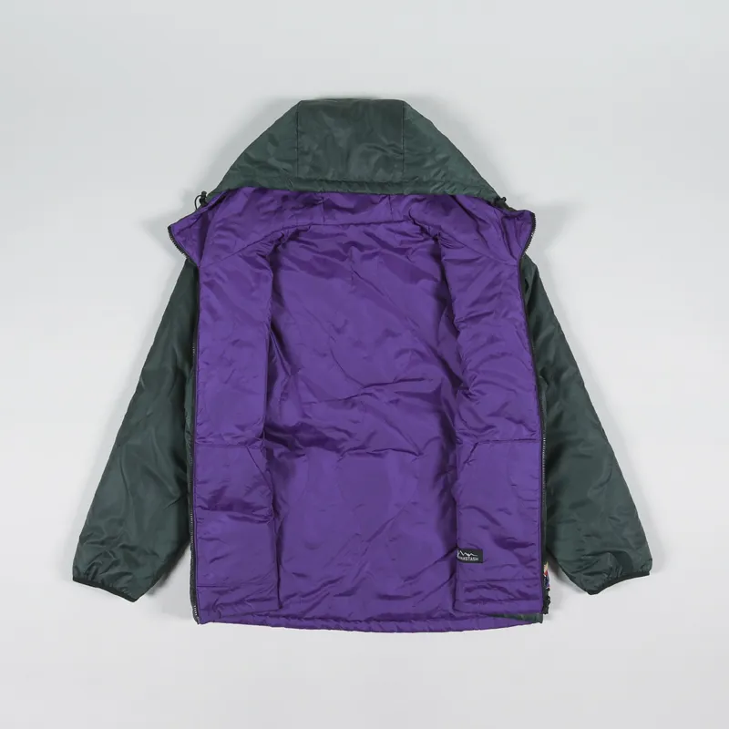 Manastash Y2K Reversible Hoodie Dark Green-3