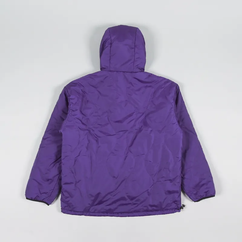 Manastash Insulated Y2K Reversible Hoodie Dark Purple Jacket