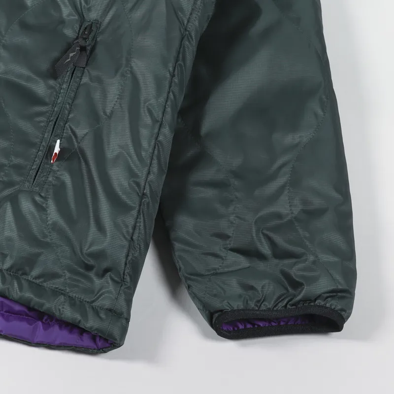 Manastash Y2K Reversible Hoodie Dark Green-11