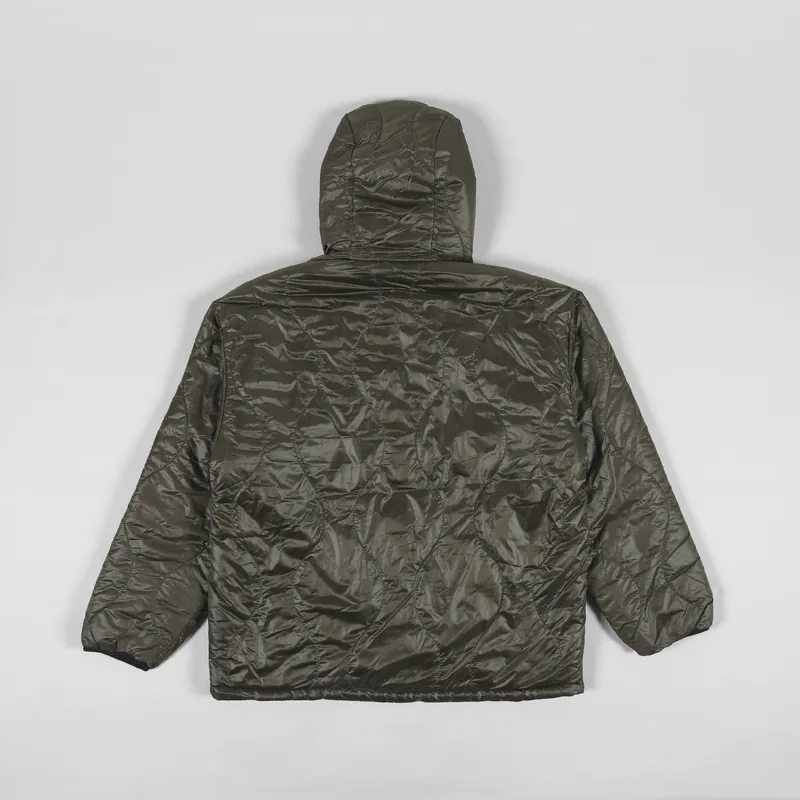 Manastash Y2K Reversible Hoodie Olive-3