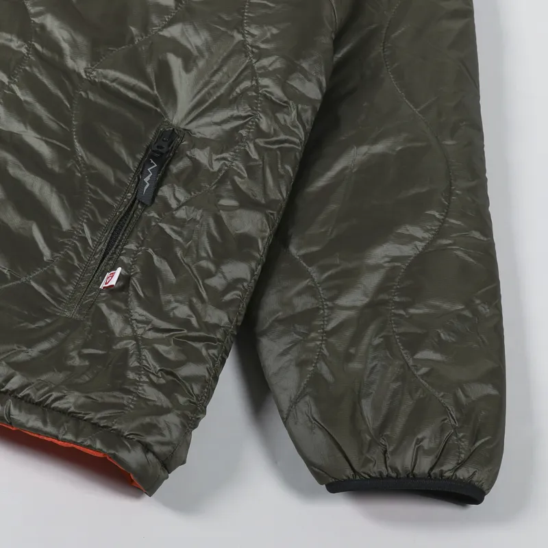 Manastash Y2K Reversible Hoodie Olive-10