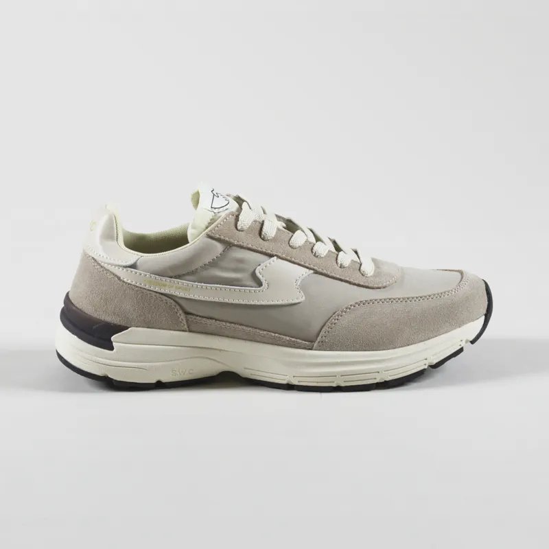 Stepney Workers Club Osier S-Strike Suede Mix Shoes Light Grey White-2