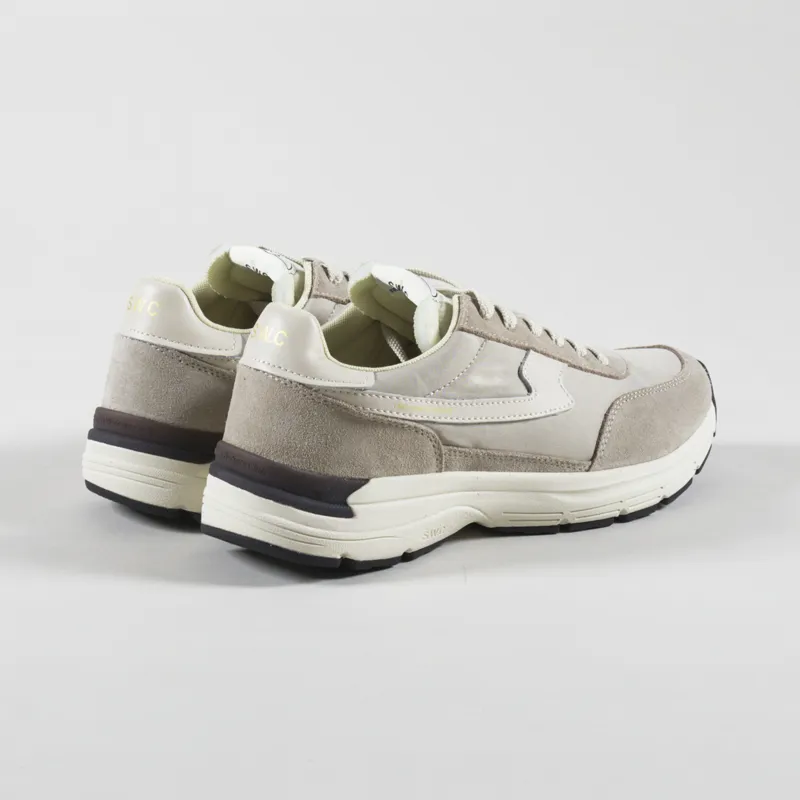 Stepney Workers Club Osier S-Strike Suede Mix Shoes Light Grey White-1