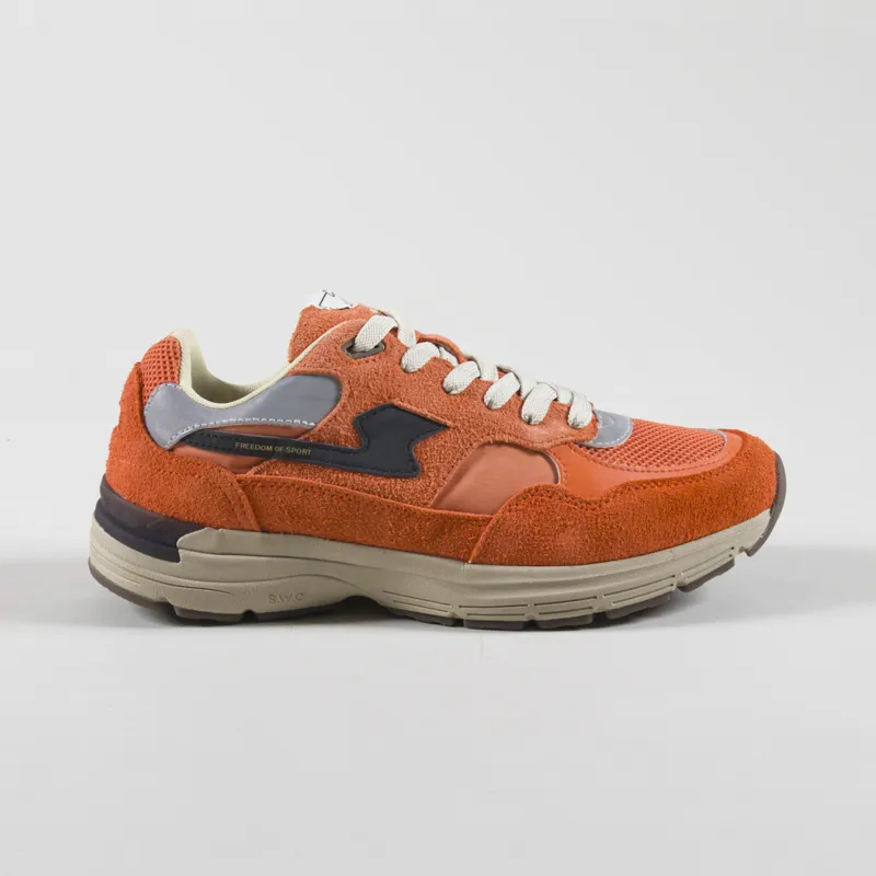 Stepney Workers Club Amiel S-Strike Geo-Merged Shoes Sport Orange-2