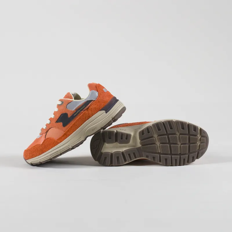 Stepney Workers Club Amiel S-Strike Geo-Merged Shoes Sport Orange-3
