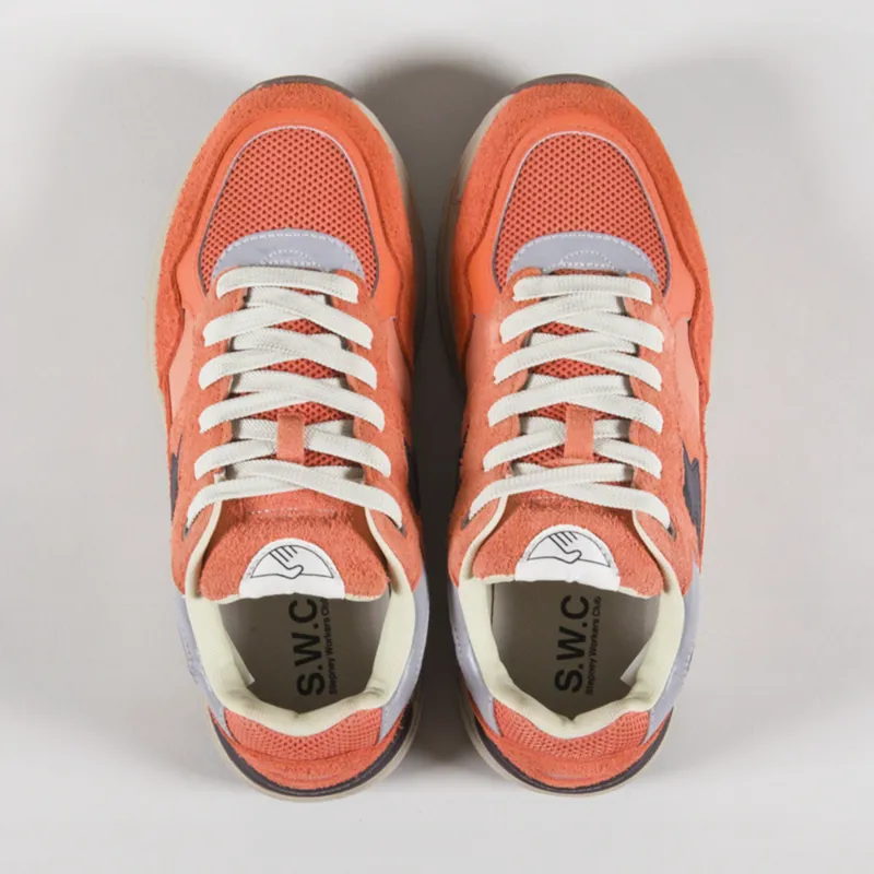 Stepney Workers Club Amiel S-Strike Geo-Merged Shoes Sport Orange-6