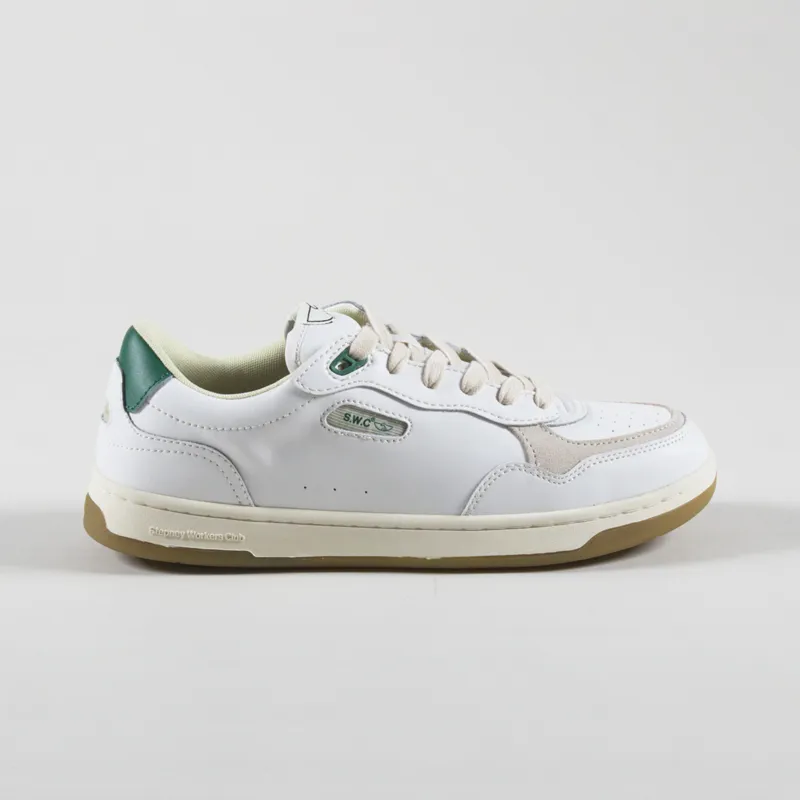 Stepney Workers Club Pro Cup 01 Leather Shoes White Green-2