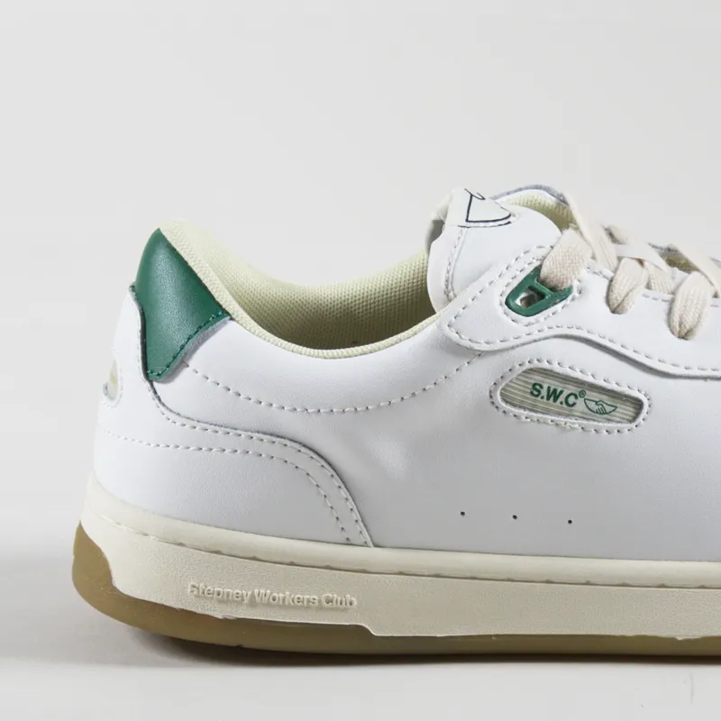 Stepney Workers Club Pro Cup 01 Leather Shoes White Green-3