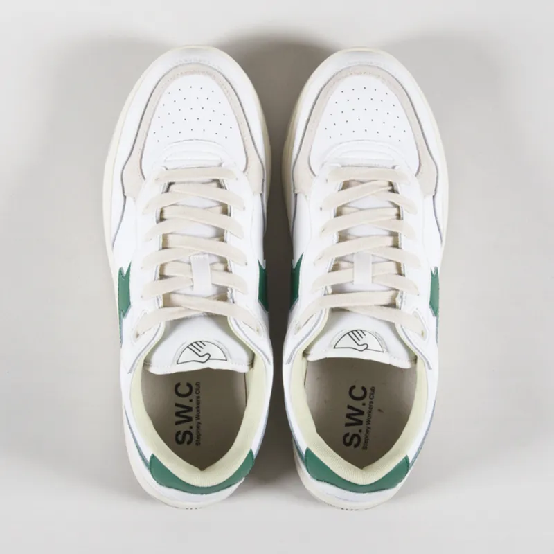 Stepney Workers Club Pro Cup 01 S-Strike Leather Shoes White Green-6