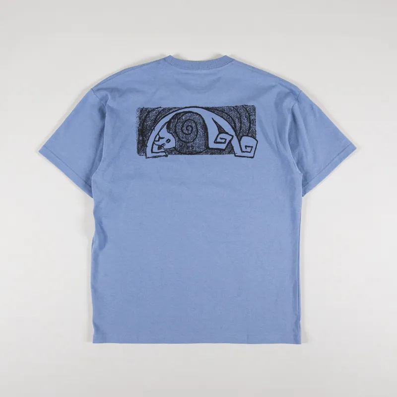 【POLAR SKATE CO】 Yoga Trippin' Tee [Oxford Blue] Polar Skate CO - Yoga Trippin 'Tee (Oxford Blue) – MILK STORE