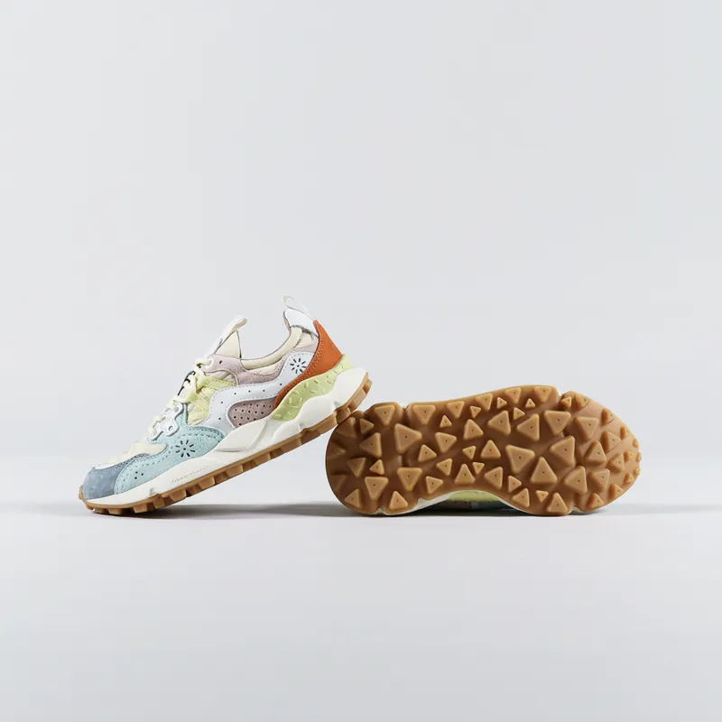 Flower Mountain Womens Yamano 3 Shoes Light Blue Beige-1