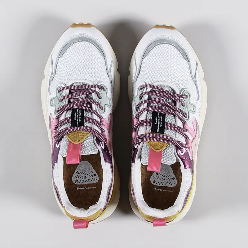 Flower Mountain Womens Yamano 3 Shoes White Pastel Multi Mesh-2
