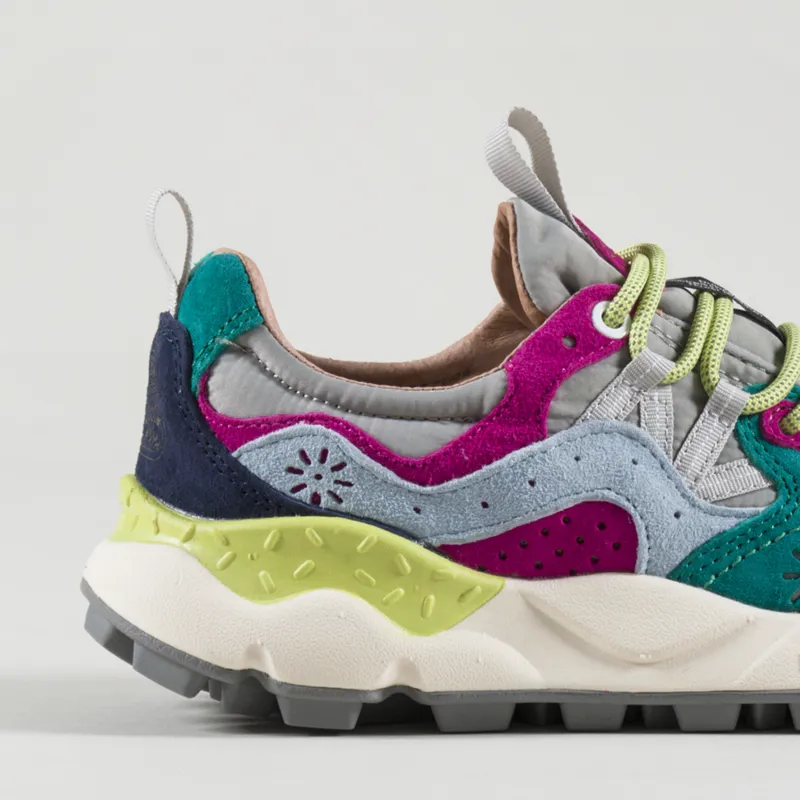 Flower Mountain Womens Yamano 3 Shoes Violet Aqua Green-5