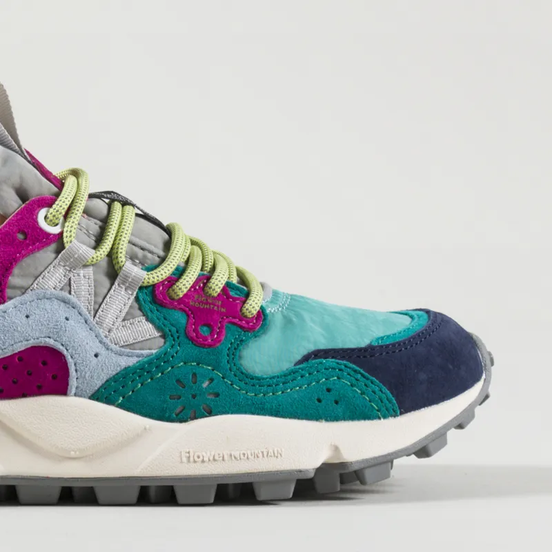 Flower Mountain Womens Yamano 3 Shoes Violet Aqua Green-6