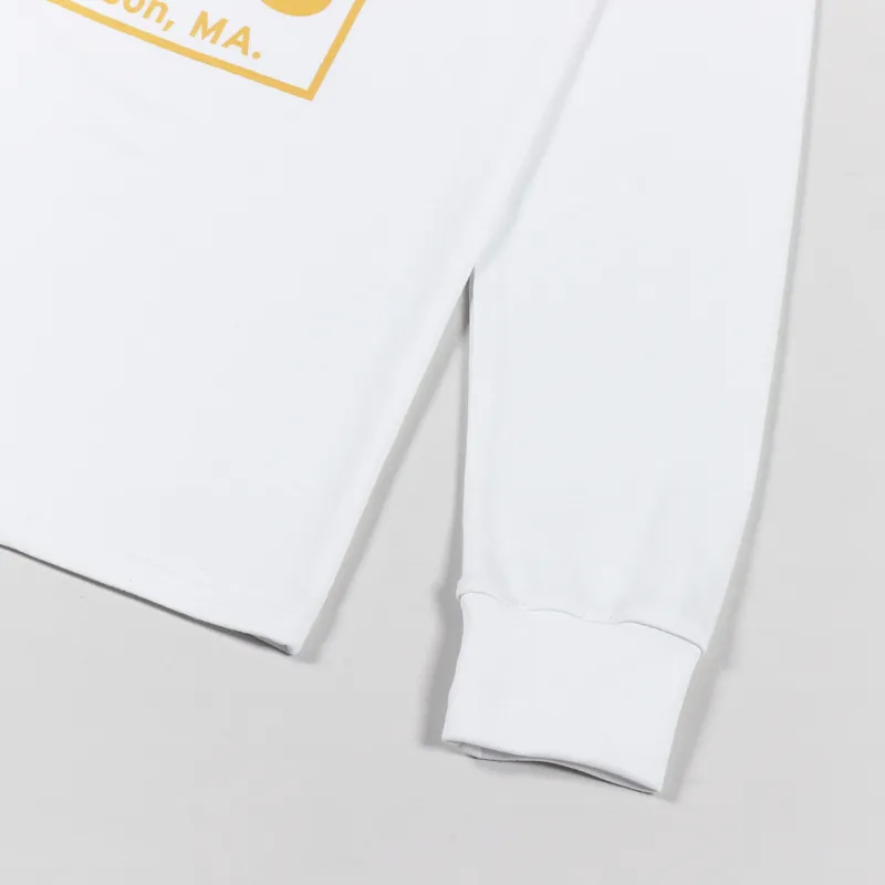 Penfield Yosemite Trail Back Graphic Long Sleeve T Shirt White-4