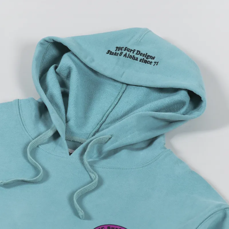 T And C Surf YY Hoodie Teal-5