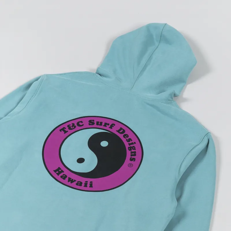T And C Surf YY Hoodie Teal-3