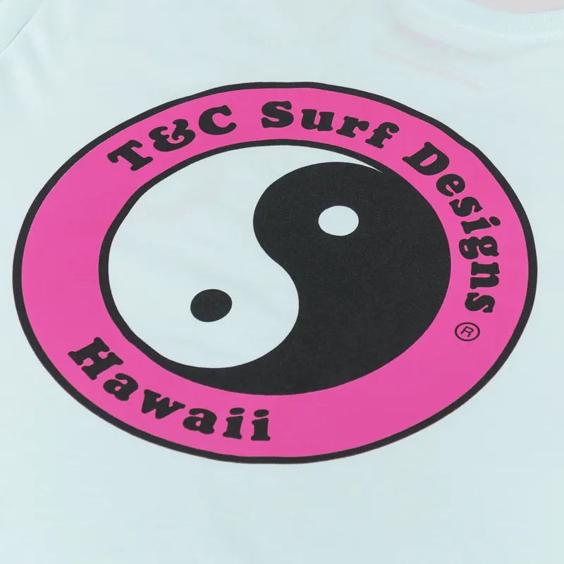 T And C Surf YY Logo T Shirt Aqua-4