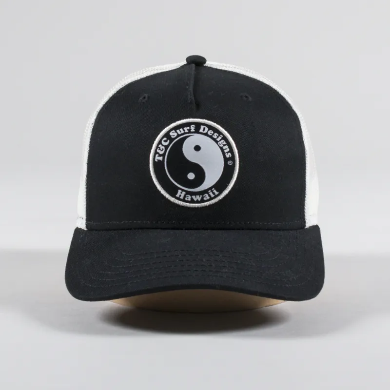 T And C Surf YY Trucker Cap Black White-2