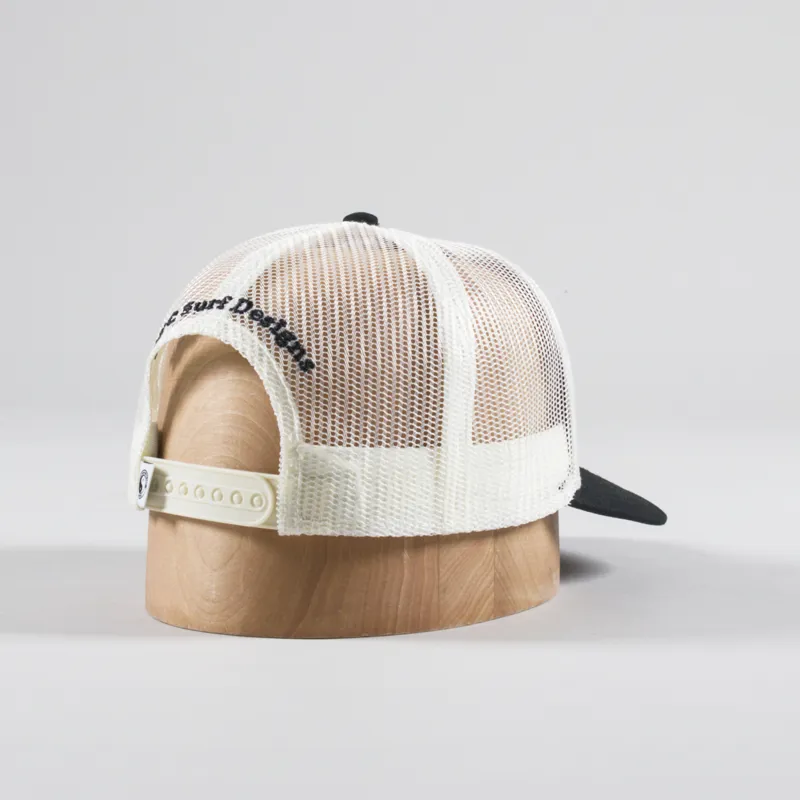 T And C Surf YY Trucker Cap Black White Gradient-1