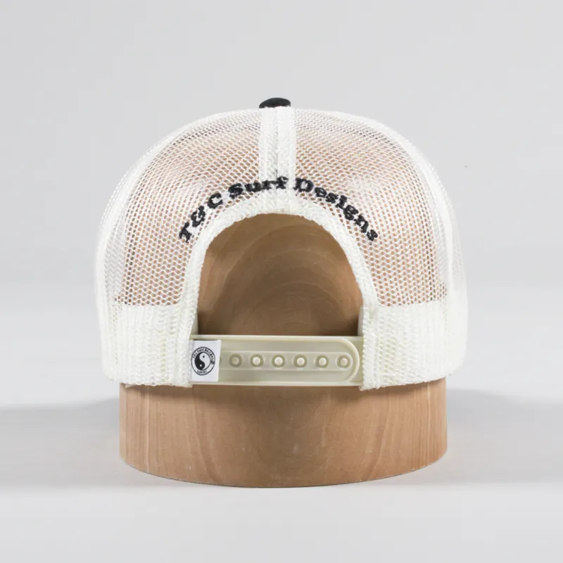 T And C Surf YY Trucker Cap Black White Gradient-3