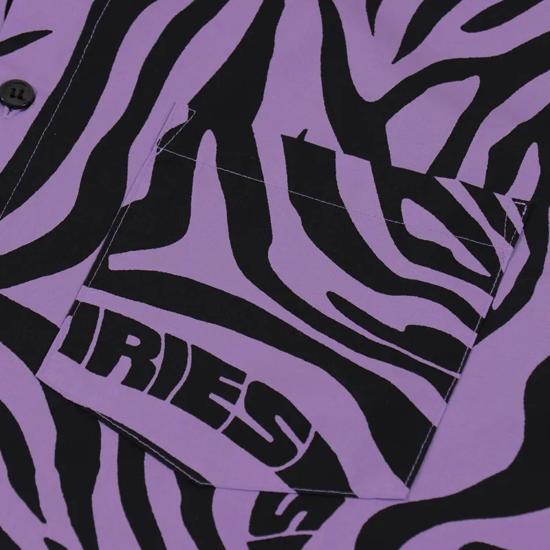 Aries Zebra Hawaiian Shirt Lilac-2