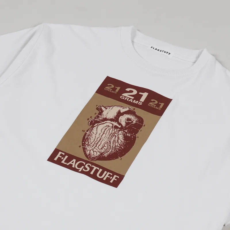 Flagstuff Zig T Shirt White-1