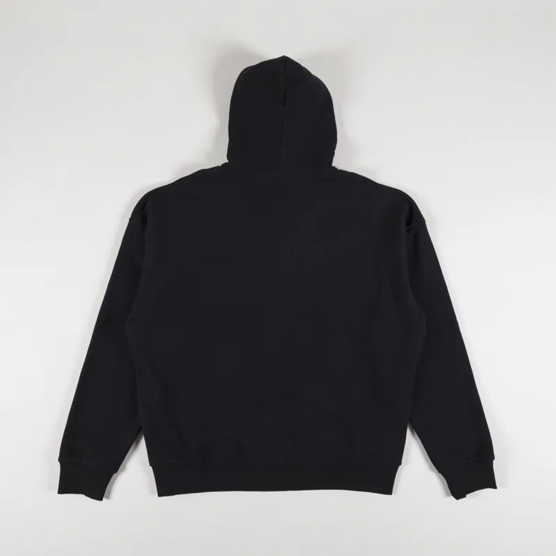 Thanks Zip Hoodie Embroidery Black-2
