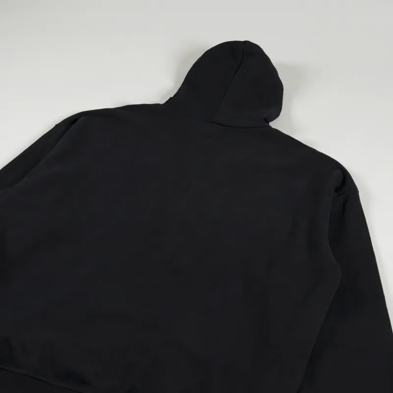 Thanks Zip Hoodie Embroidery Black-5