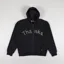 Thanks Zip Hoodie Olive Embroidery Black