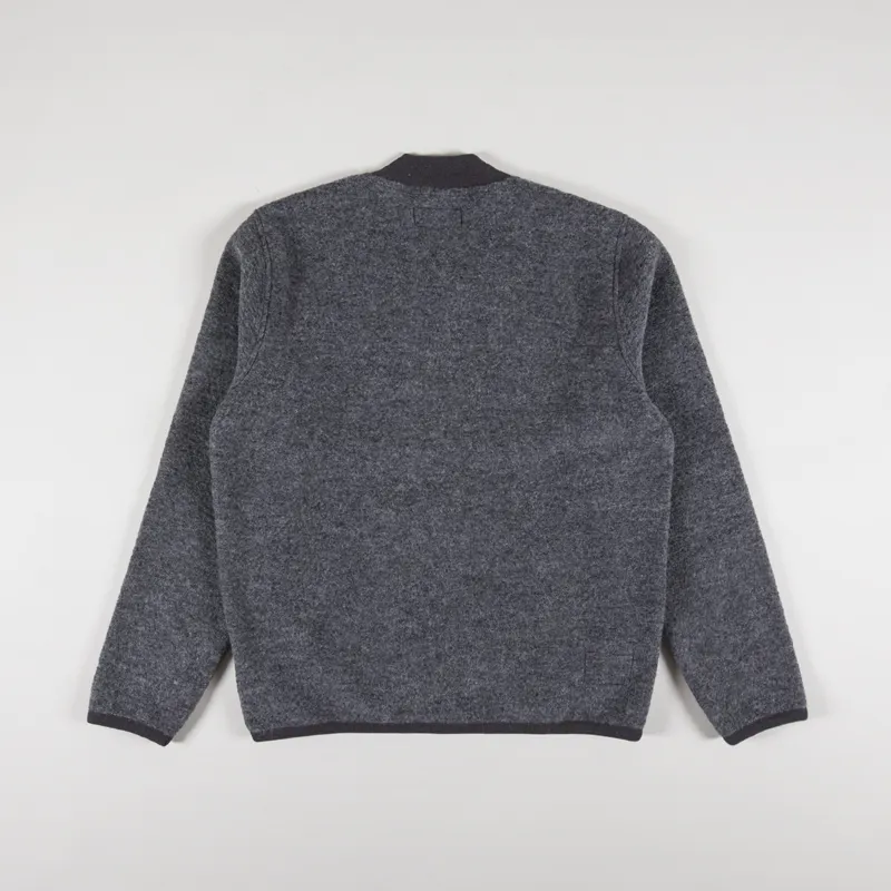 Universal Works Zip Bomber Grey Marl-2