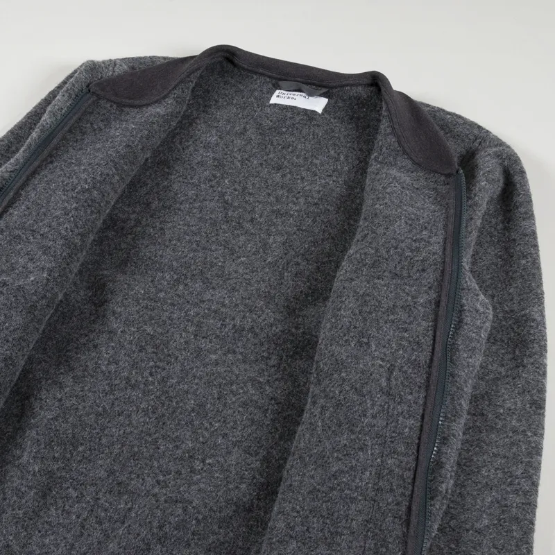 Universal Works Zip Bomber Grey Marl-4