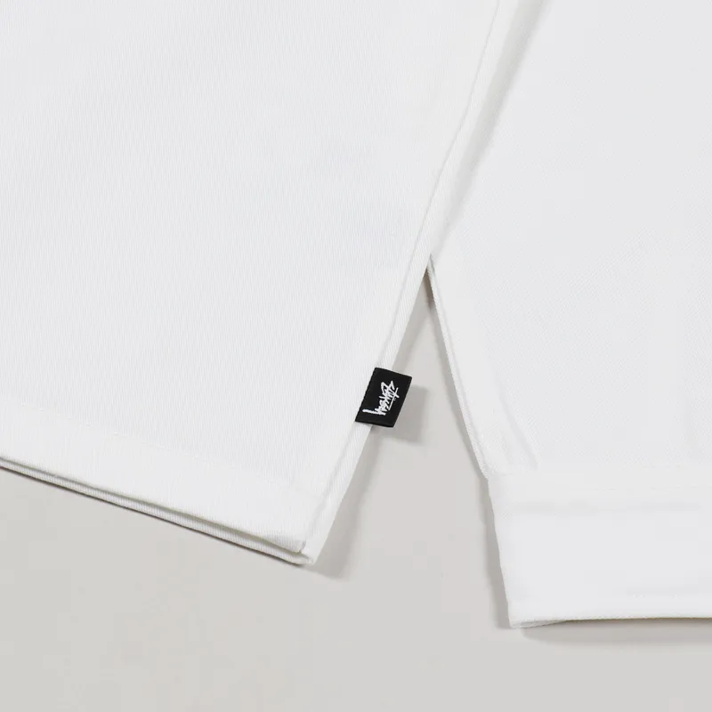 Stussy Zip Up Work LS Shirt Off White-7