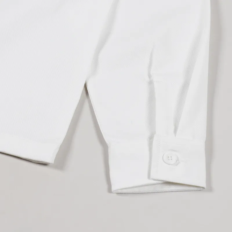 Stussy Zip Up Work LS Shirt Off White-6