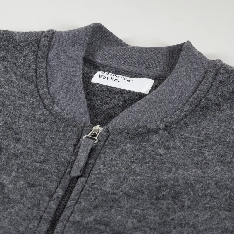 Universal Works Zip Waistcoat Grey Marl-6