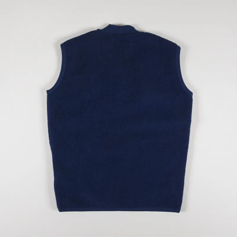 Universal Works Zip Waistcoat Indigo-1