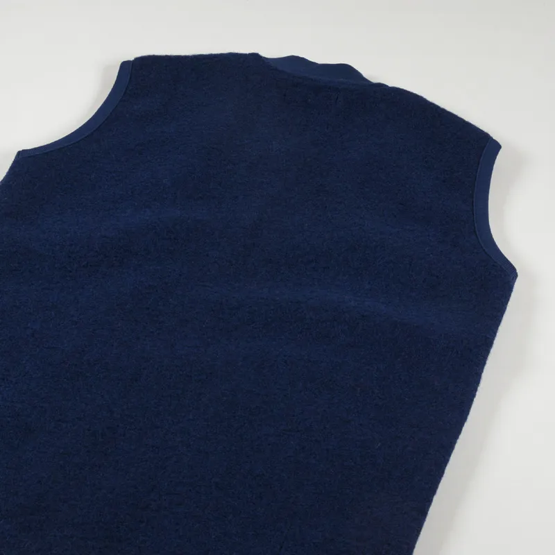 Universal Works Zip Waistcoat Indigo-5