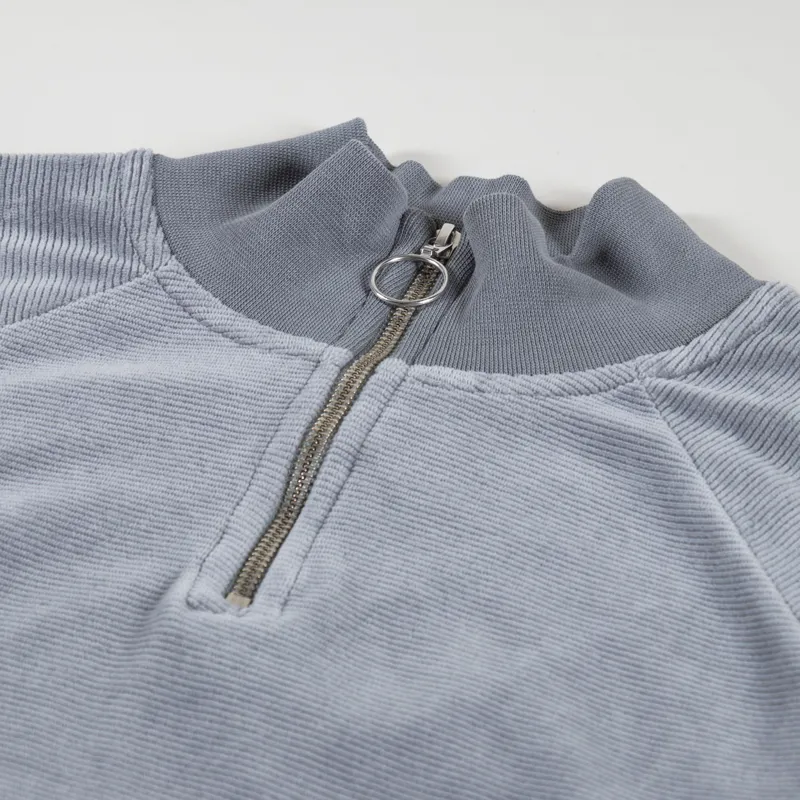 Unfeigned Zipped Sweatshirt Velour Gargoyle-4