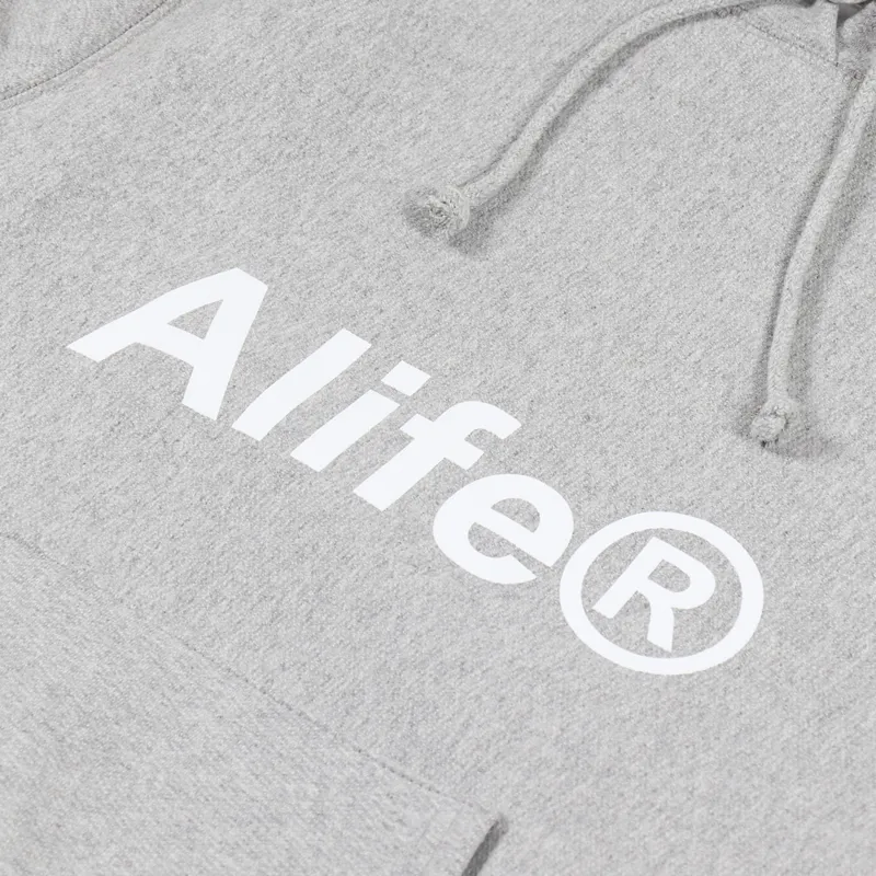 Alife Generic Logo Hoodie Heather Grey-3