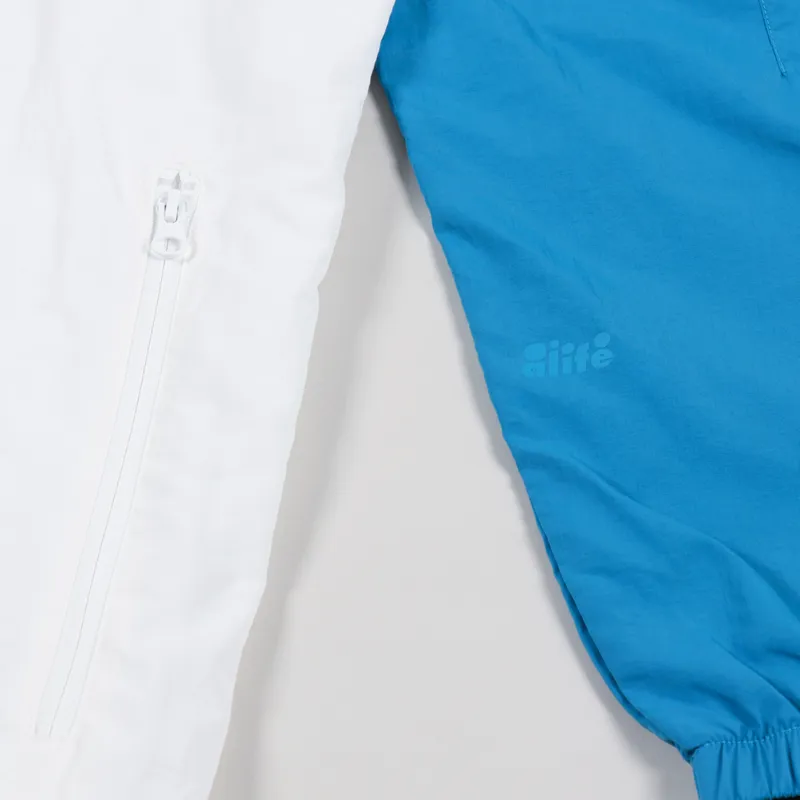 Alife Half Zip Track Jacket Light Blue White-4