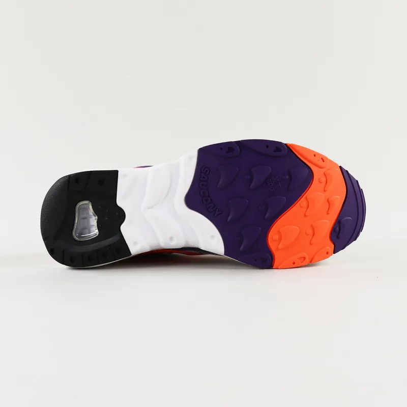 Saucony Aya Shoes White Purple Orange-8