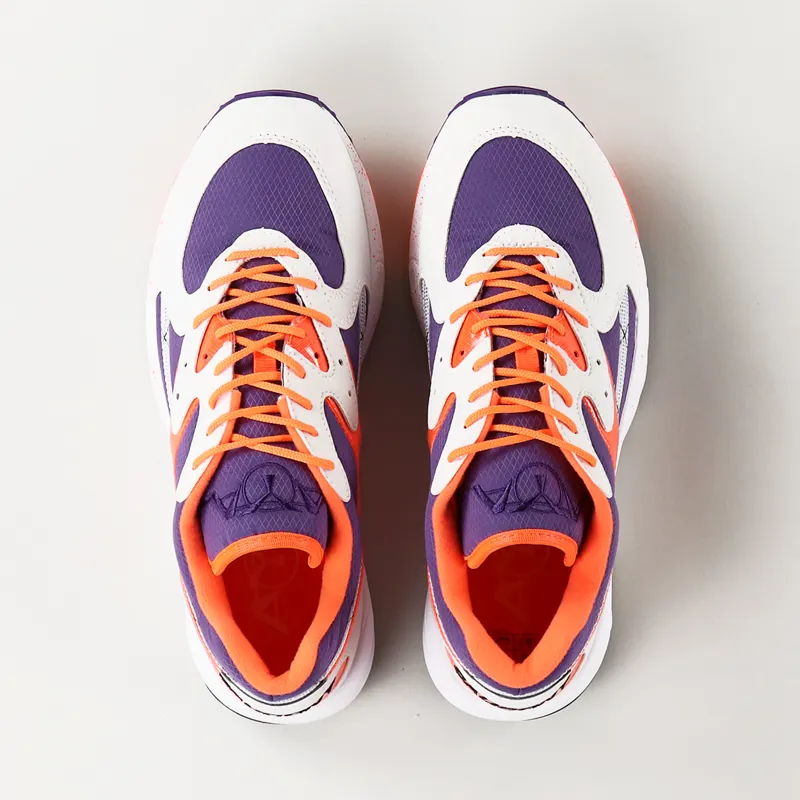 aya ✨ Saucony Mens Running Aya Trainers Retro Shoes White Purple Orange