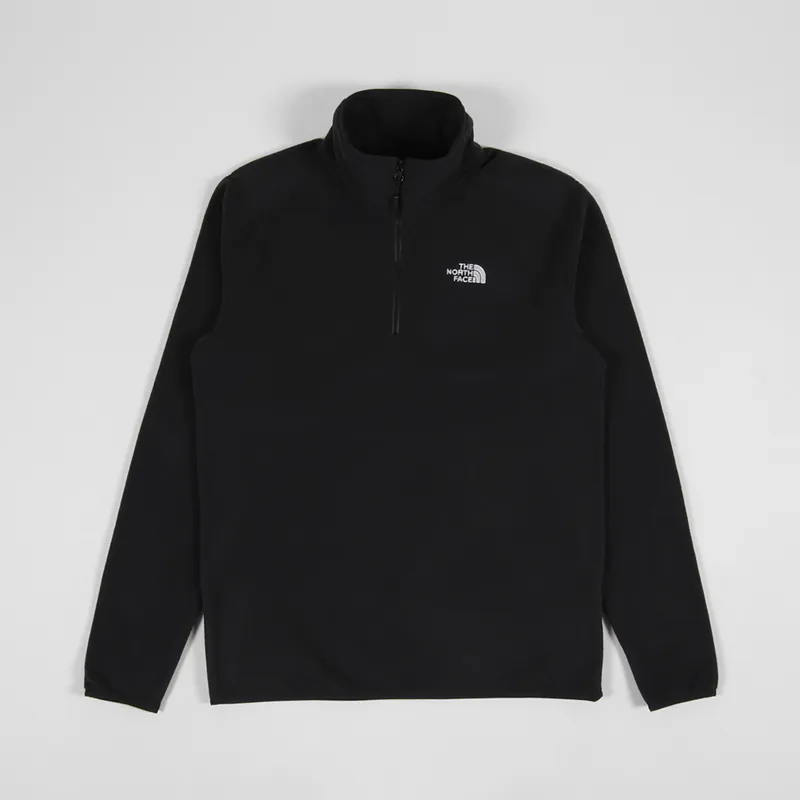 The North Face 100 Glacier Quarter Zip Fleece Black