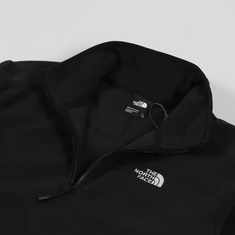 The North Face 100 Glacier Quarter Zip Fleece Black-6