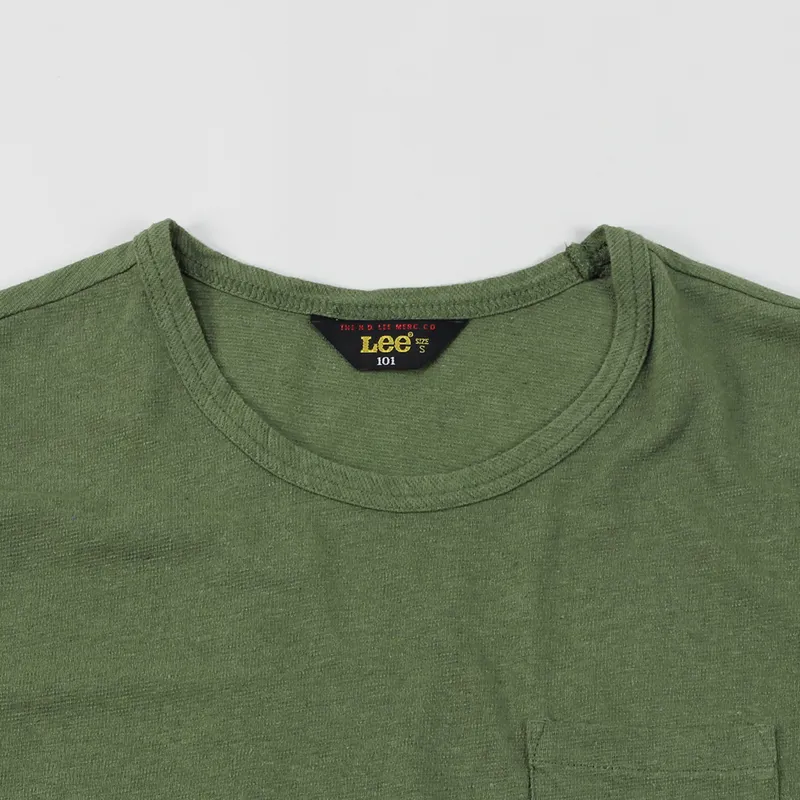 Lee 101 Linen T Shirt Four Leaf Clover-2