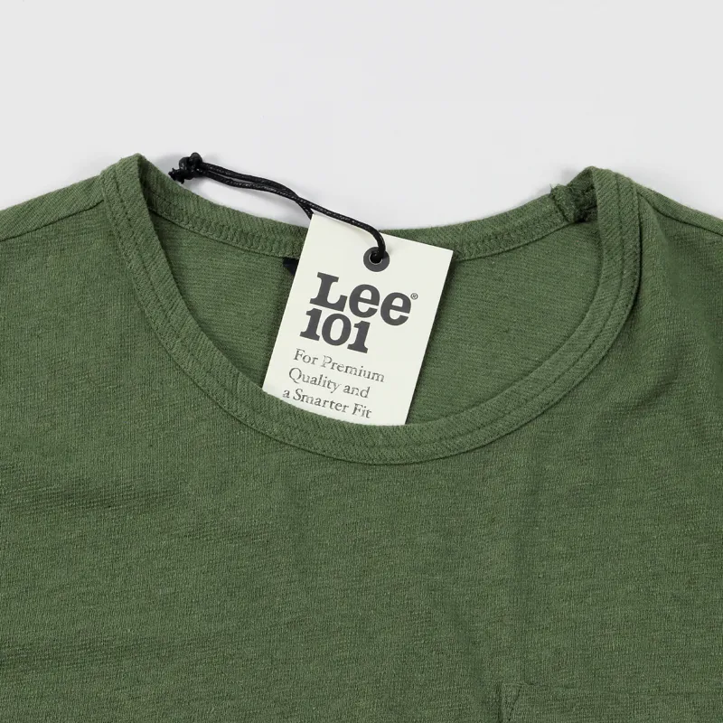 Lee 101 Linen T Shirt Four Leaf Clover-1