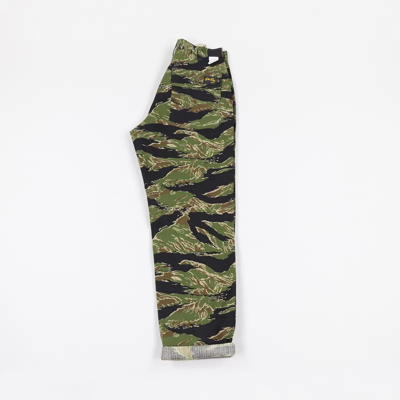 Stan Ray 1200 Tapered 4 Pocket Fatigue Trousers Tiger Camo Ripstop-2