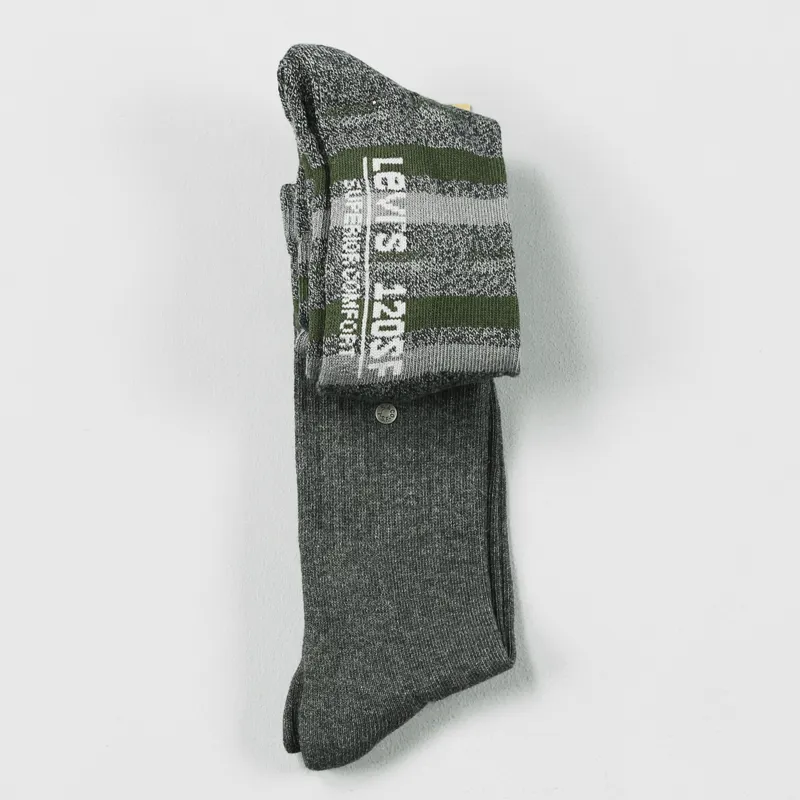 Levis 120SF Socks Black Coast Striped-1