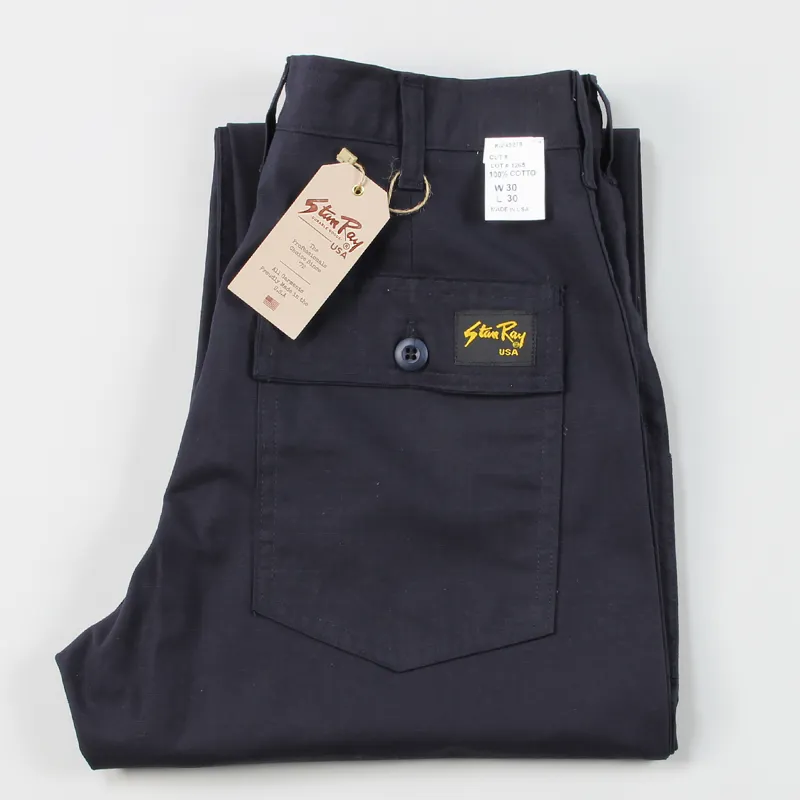 Stan Ray 1265 4 Pocket Fatigue Trousers Navy-4