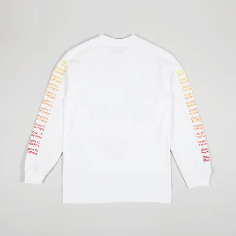 Pleasures Return Long Sleeve T Shirt White-7
